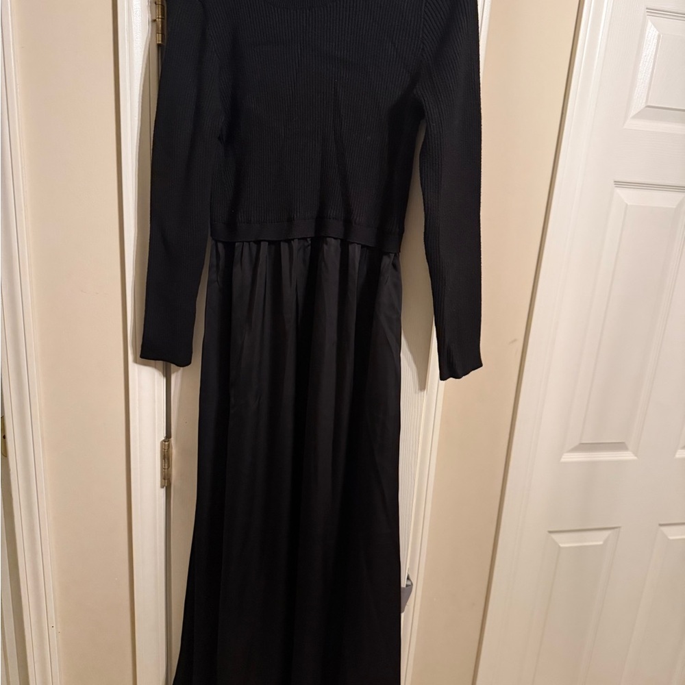 Taylor Black Long Sleeve Dress